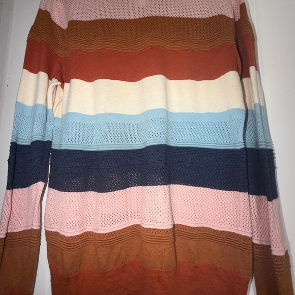 Striped Multicolor Market & Spruce Sweater Size Large - Picture 4 of 6
